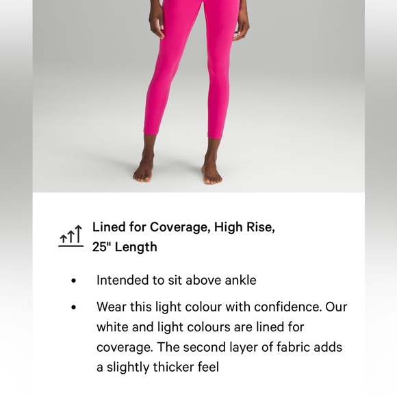 Lululemon align leggings size 2. Colour sonic pink - Picture 4 of 10